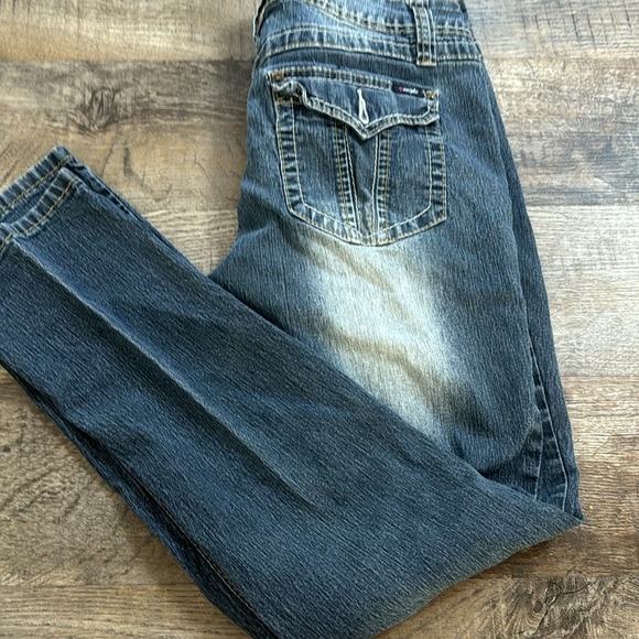 Angles Y2K vintage solid jeans size 13 double buttoned - Picture 2 of 10